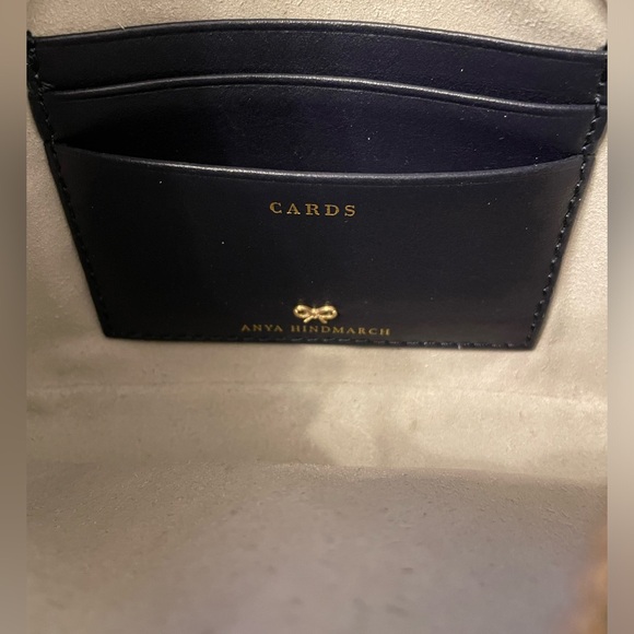 Navy Anya Hindmarch - Double Zip Leather Crossbody with adjustable strap - Picture 10 of 10